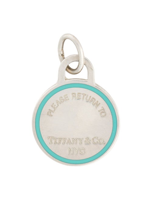 Tiffany & Co. Enamel Circle Drop Pendant