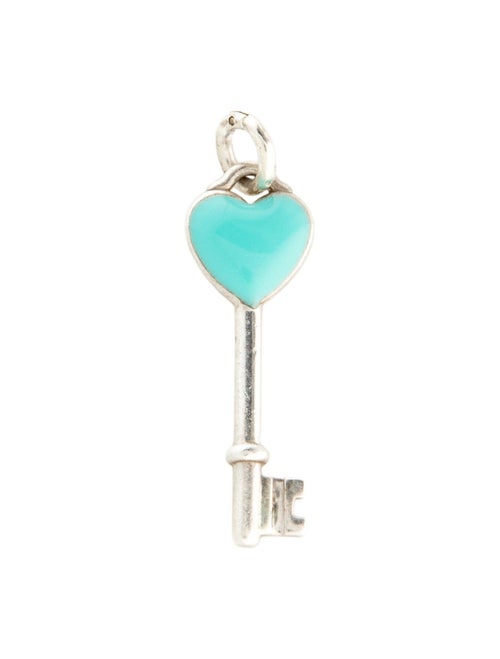 Tiffany & Co. Enamel Heart Key Pendant