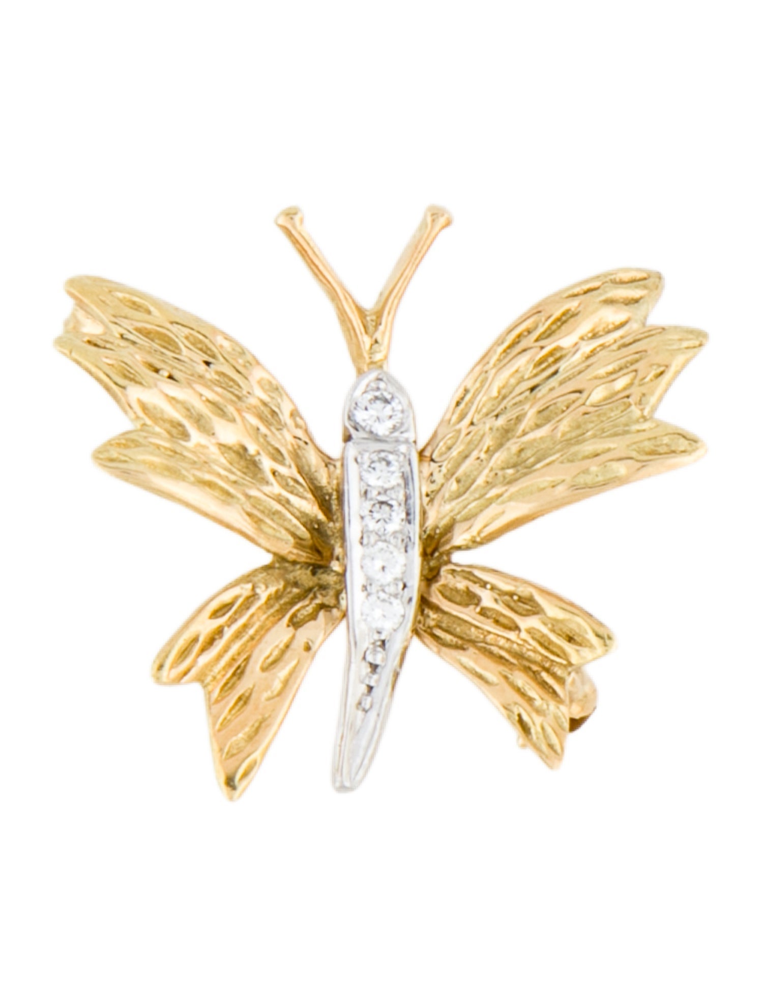 Tiffany & Co. Vintage Diamond Butterfly Brooch