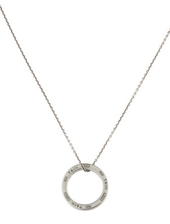 Tiffany & Co. 1837 Circle Pendant Necklace