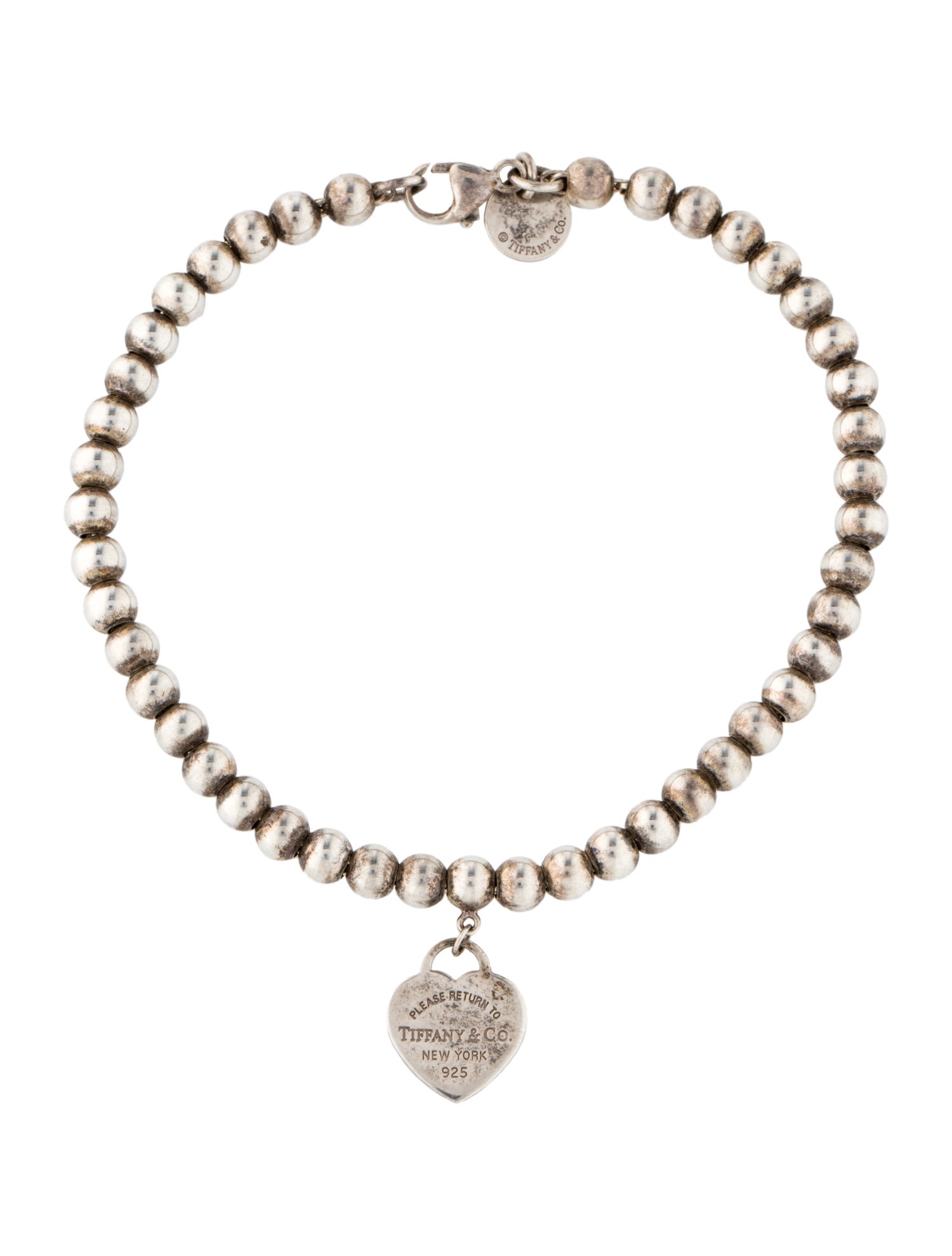 Tiffany & Co. Heart Tag Bead Bracelet