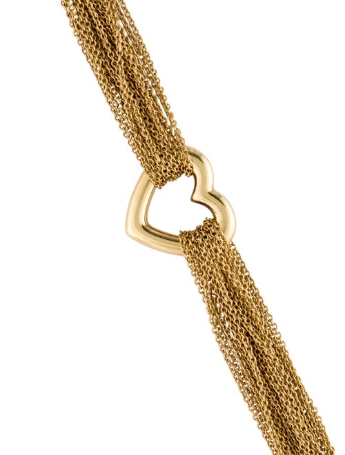 Tiffany & Co. 18K Multistrand Heart Toggle Bracelet