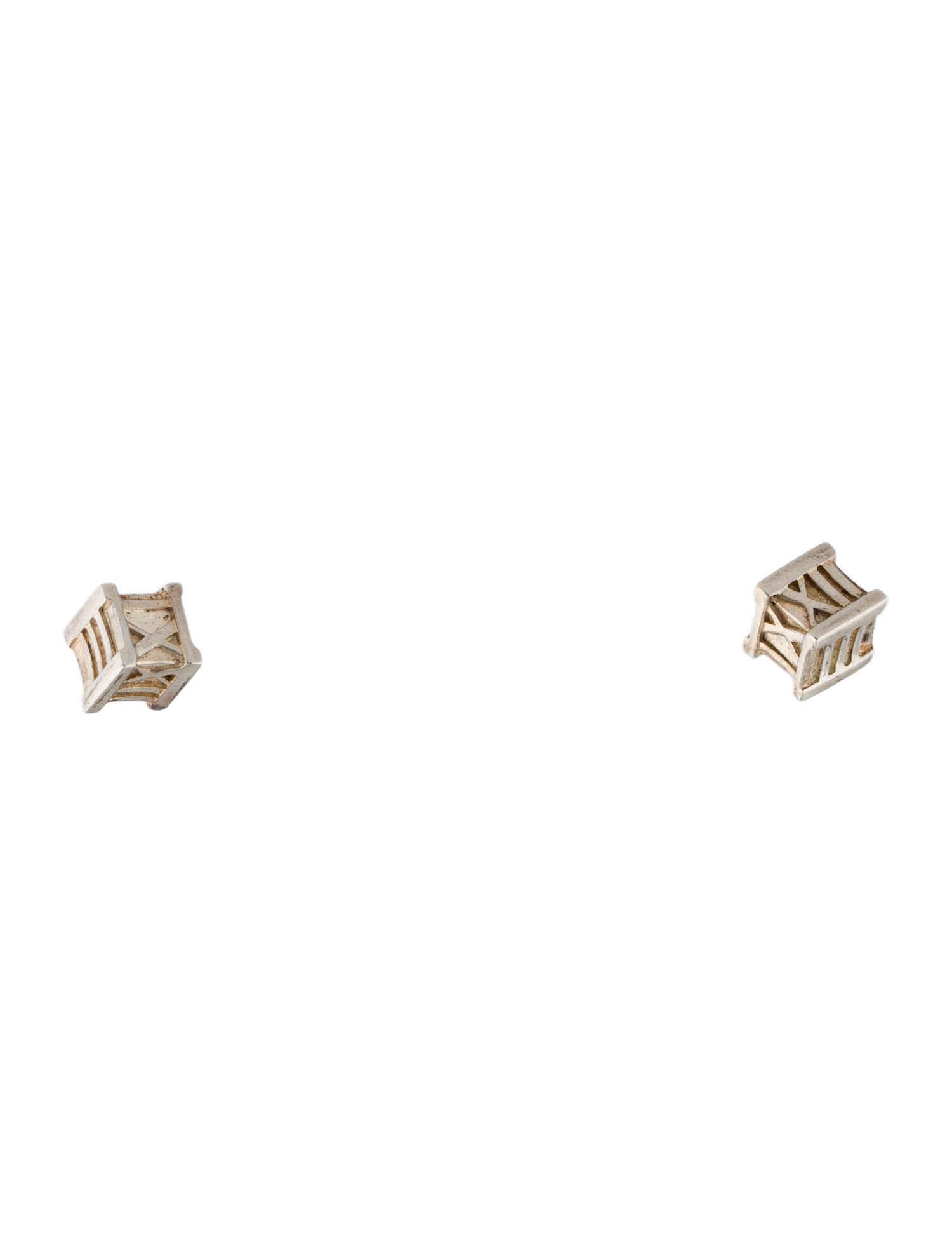 Tiffany & Co. Atlas Cube Stud Earrings