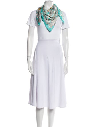 Tiffany & Co. Silk Floral Print Scarf