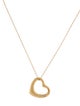 Tiffany & Co. 18K Open Heart Pendant on 14K Unbranded Chain