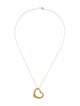 Tiffany & Co. 18K Open Heart Pendant on 14K Unbranded Chain