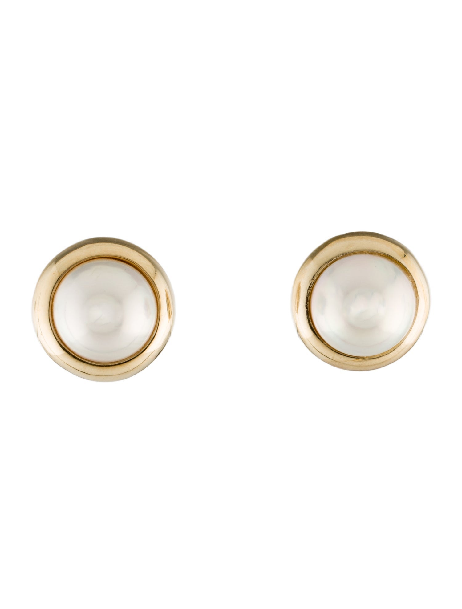 Tiffany & Co. Vintage 14K Pearl Clip-On Earrings