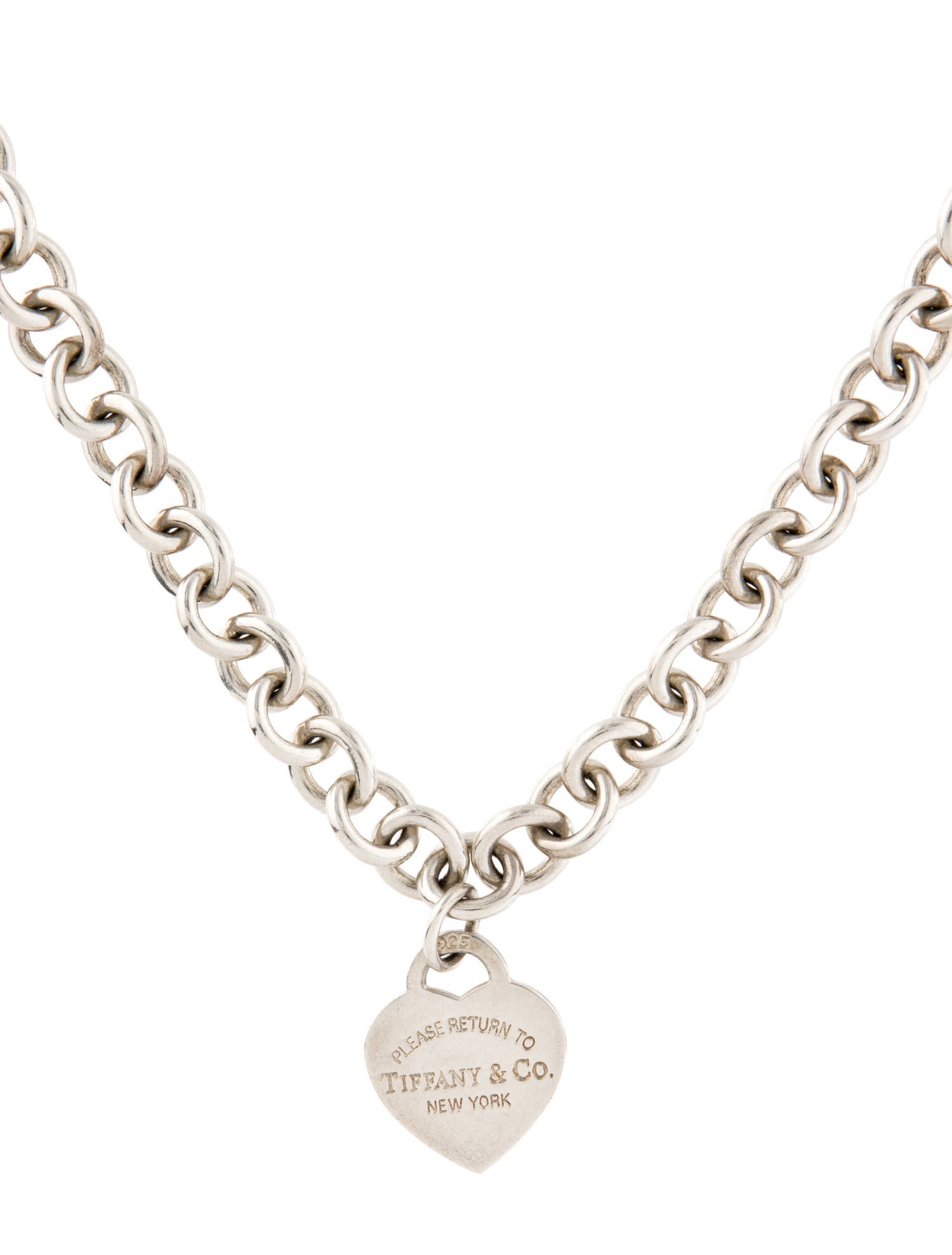 Tiffany & Co. Heart Tag Chain Link Necklace