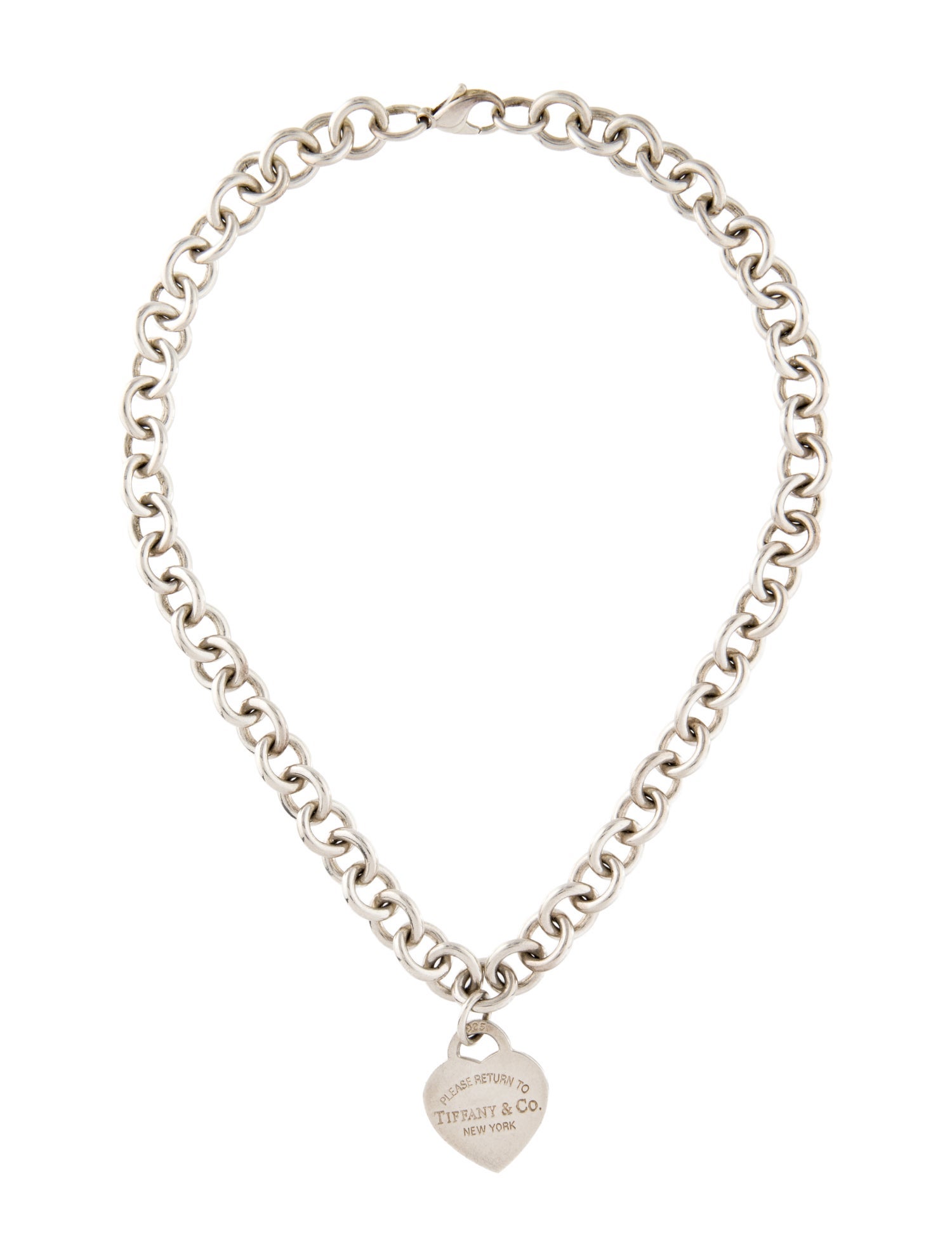 Tiffany & Co. Heart Tag Chain Link Necklace