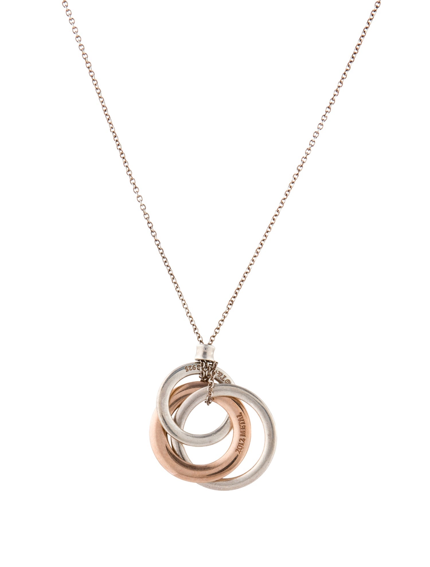 Tiffany & Co. Two-Tone 1837 Interlocking Circles Pendant Necklace