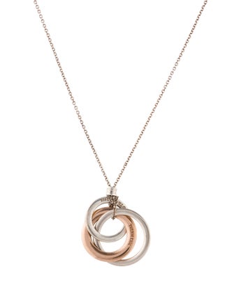 Tiffany & Co. Two-Tone 1837 Interlocking Circles Pendant Necklace