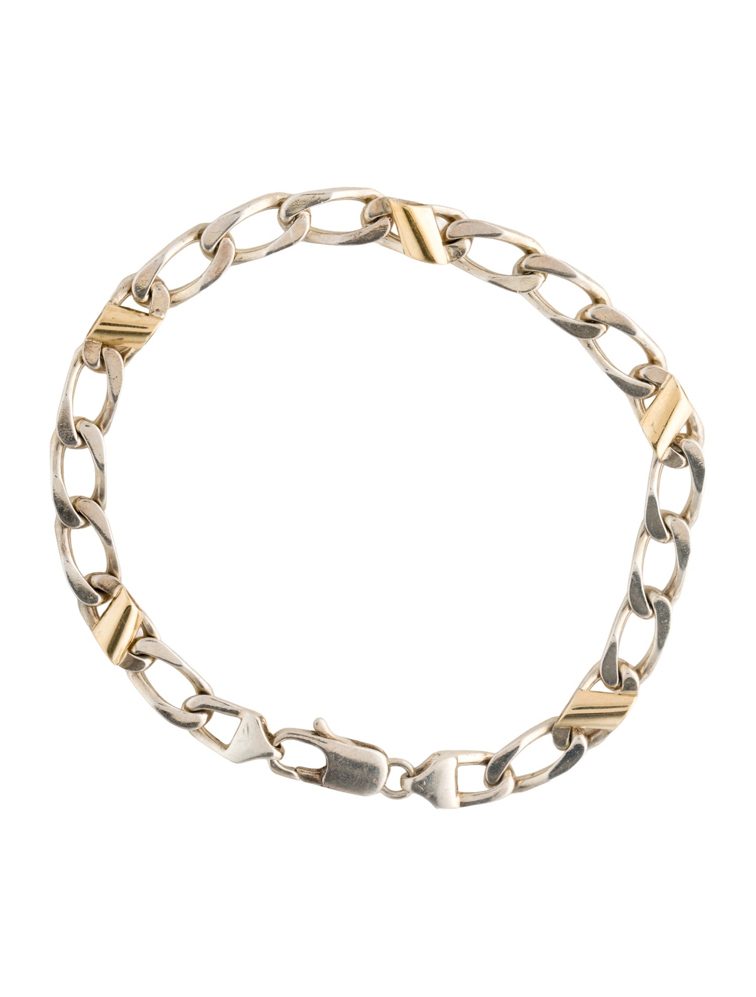 Tiffany & Co. Vintage Two-Tone Curb Link Bracelet