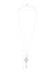 Tiffany & Co. Enamel Knot Key Pendant Necklace