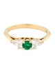 Tiffany & Co. 18K Emerald & Diamond Ring