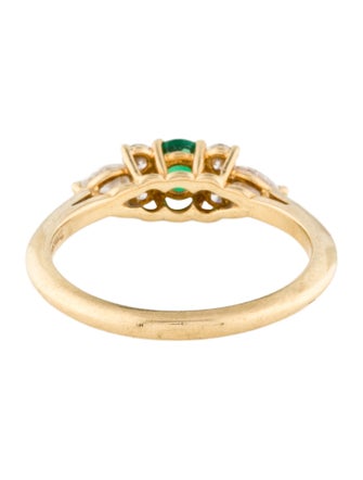 Tiffany & Co. 18K Emerald & Diamond Ring