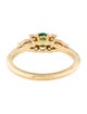 Tiffany & Co. 18K Emerald & Diamond Ring
