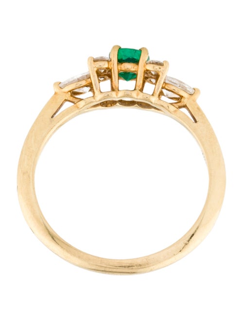 Tiffany & Co. 18K Emerald & Diamond Ring