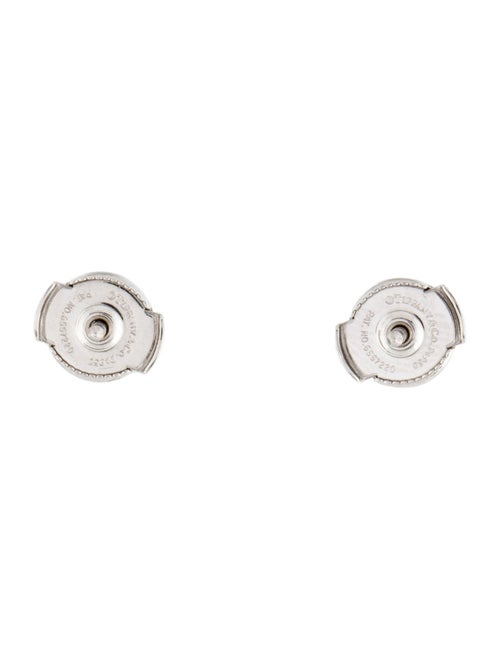 Tiffany & Co. Platinum Diamond Solitaire Stud Earrings