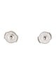 Tiffany & Co. Platinum Diamond Solitaire Stud Earrings