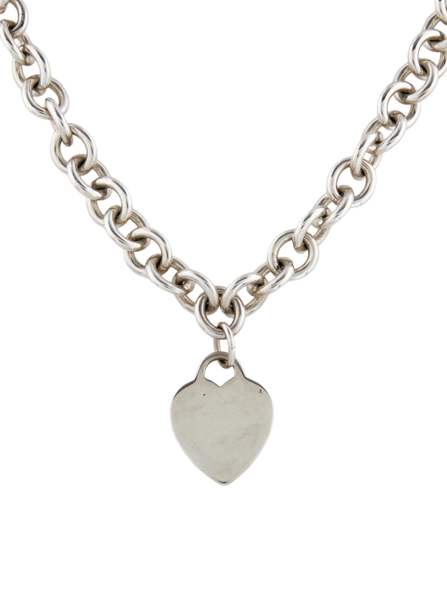 Tiffany & Co. Heart Tag Chain Link Necklace