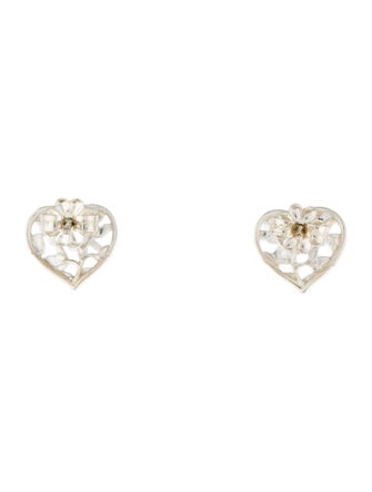 Tiffany & Co. Olive Leaf Heart Stud Earrings