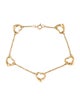 Tiffany & Co. 18K Open Heart Station Bracelet