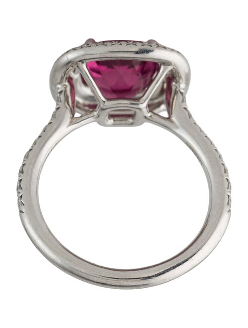 Tiffany & Co. Platinum 1.86ctw Rubellite & Diamond Soleste Ring