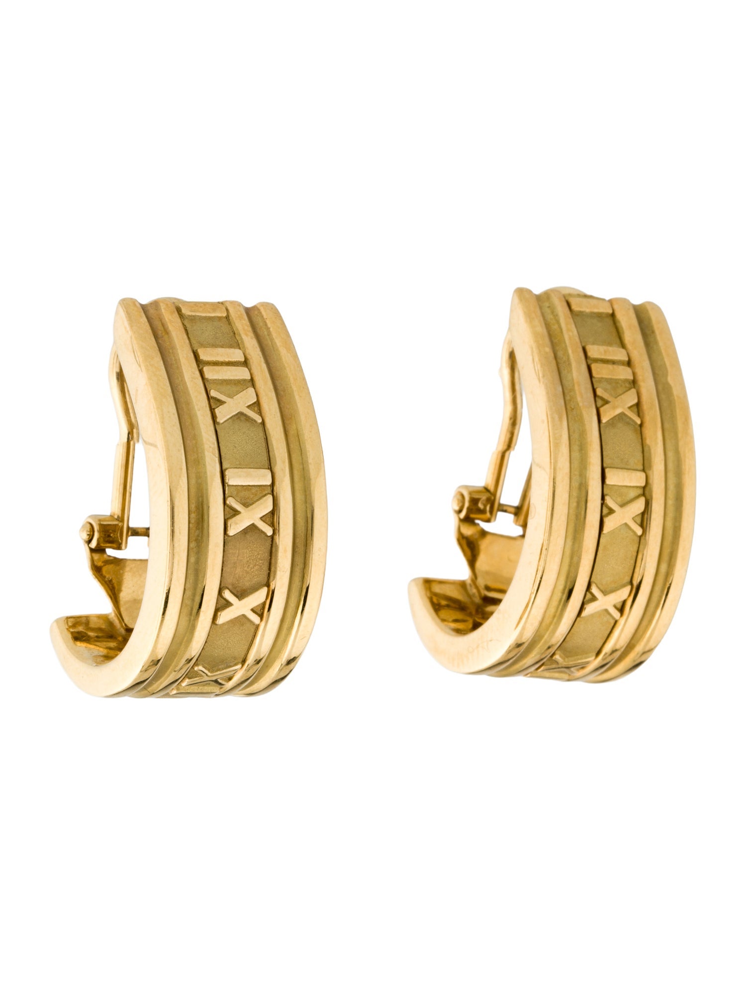 Tiffany & Co. Vintage 18K Atlas Convertible Earclips