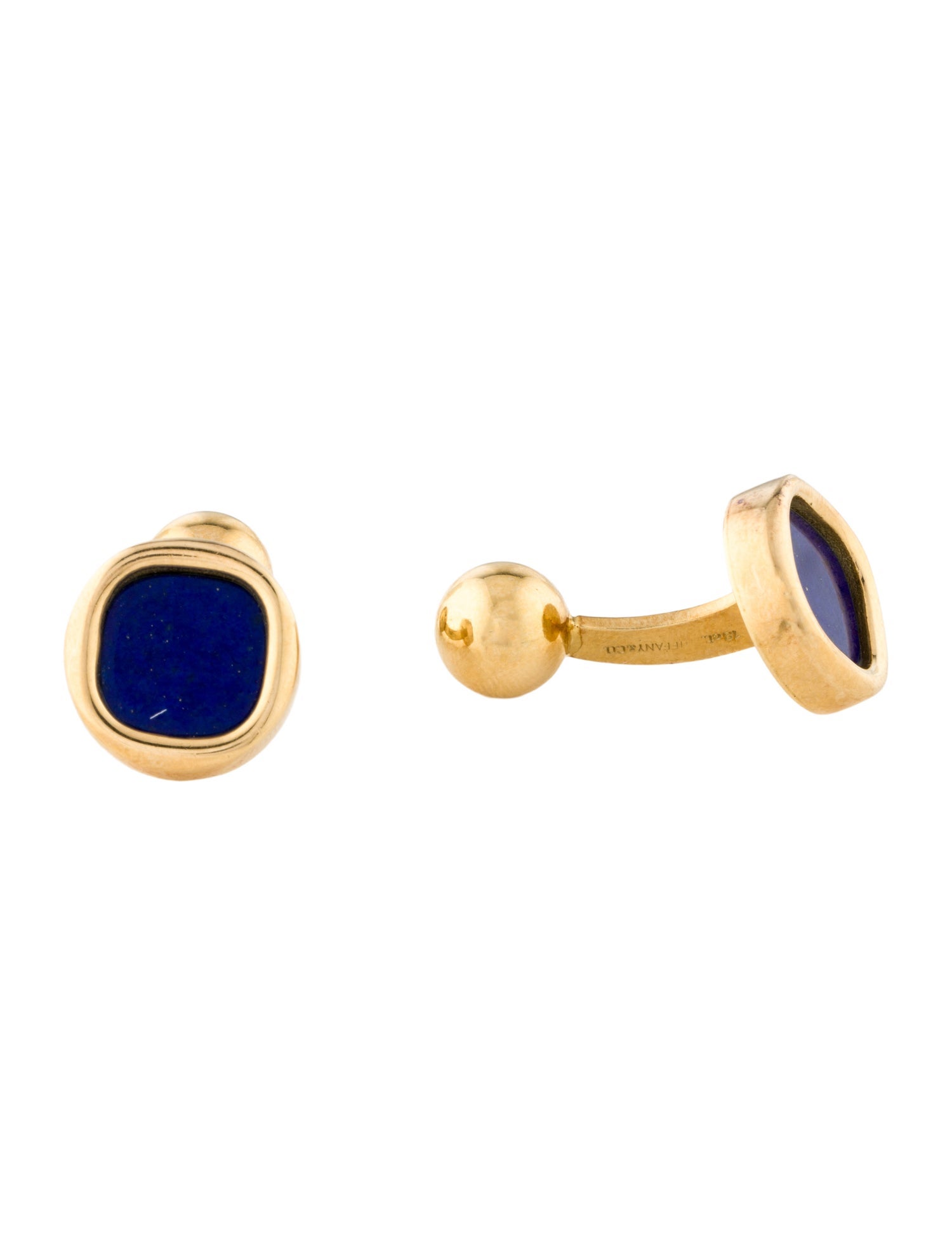 Tiffany & Co. Vintage 18K Lapis Lazuli Cufflinks