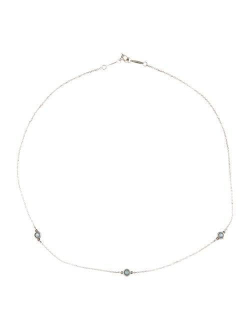 Tiffany & Co. Aquamarine Color By The Yard Station Necklace