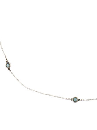 Tiffany & Co. Aquamarine Color By The Yard Station Necklace