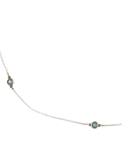 Tiffany & Co. Aquamarine Color By The Yard Station Necklace