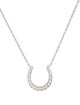 Tiffany & Co. 18K Diamond Horseshoe Pendant Necklace