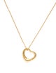 Tiffany & Co. 18K Open Heart Pendant Necklace