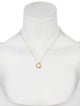 Tiffany & Co. 18K Open Heart Pendant Necklace