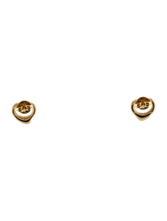 Tiffany & Co. 18K Open Heart Stud Earrings
