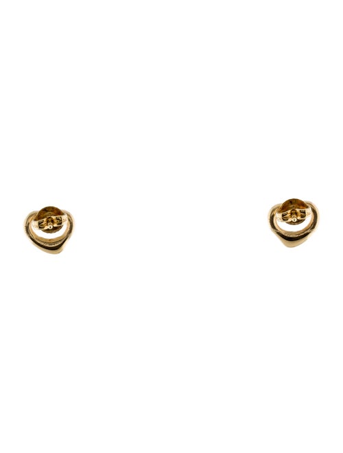 Tiffany & Co. 18K Open Heart Stud Earrings