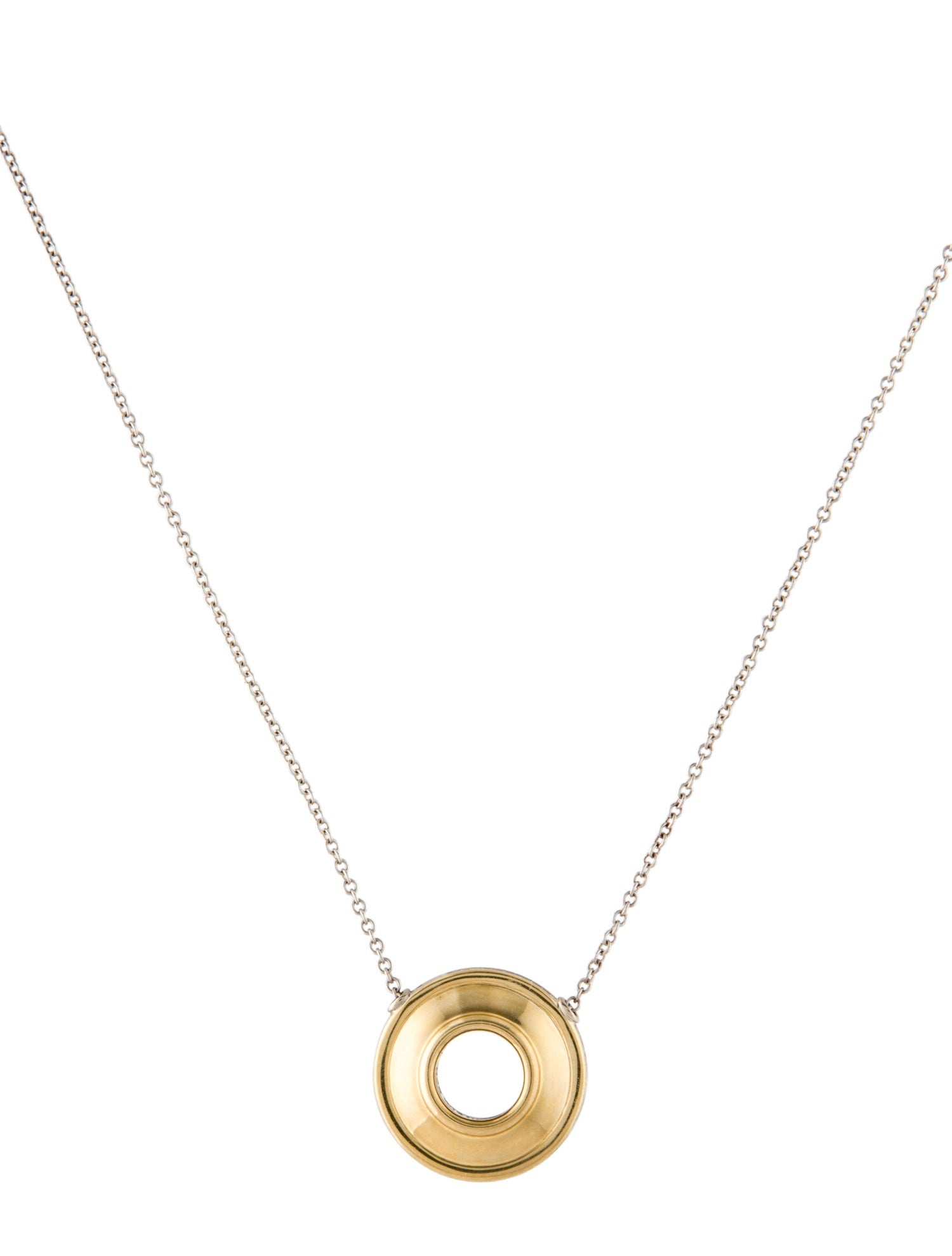 Tiffany & Co. Two-Tone Magic Disc Pendant Necklace