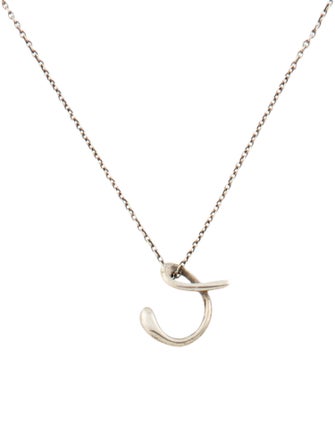 Tiffany & Co. Small Alphabet 'C' Pendant Necklace