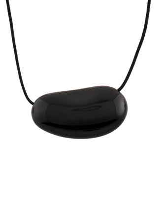 Tiffany & Co. Lacquer Bean Design Pendant Necklace