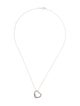 Tiffany & Co. Platinum Small Open Heart Pendant Necklace