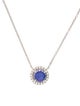 Tiffany & Co. Platinum Tanzanite & Diamond Soleste Pendant Necklace