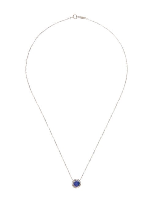 Tiffany & Co. Platinum Tanzanite & Diamond Soleste Pendant Necklace
