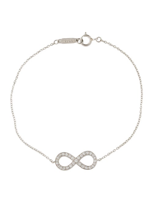 Tiffany & Co. Platinum Diamond Infinity Station Bracelet