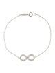 Tiffany & Co. Platinum Diamond Infinity Station Bracelet