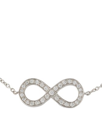 Tiffany & Co. Platinum Diamond Infinity Station Bracelet