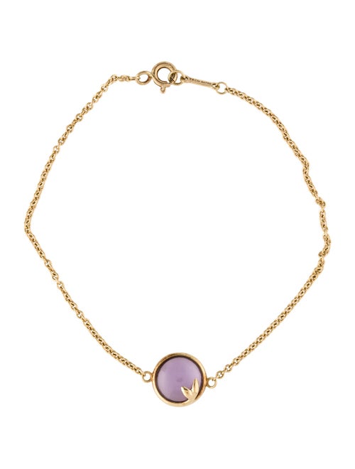 Tiffany & Co. 18K Amethyst Olive Leaf Bracelet