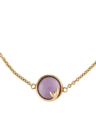 Tiffany & Co. 18K Amethyst Olive Leaf Bracelet