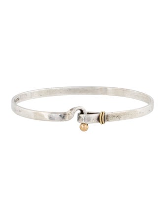 Tiffany & Co. Two-Tone Hook & Eye Bangle Bracelet