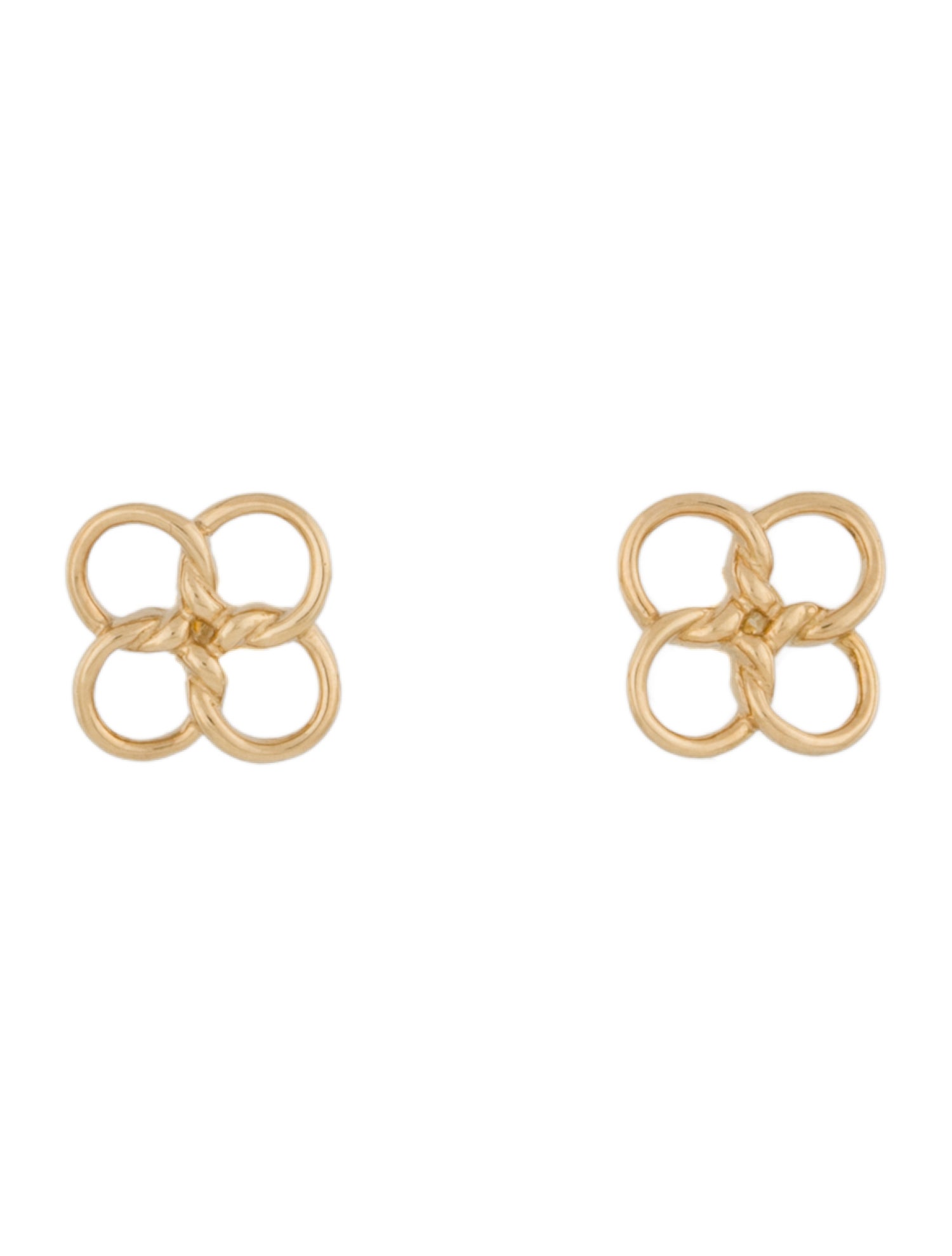 Tiffany & Co. 18K Quadrifoglio Stud Earrings